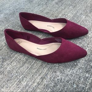 ✨SALE Time & Tru Maroon Flats, 9.5